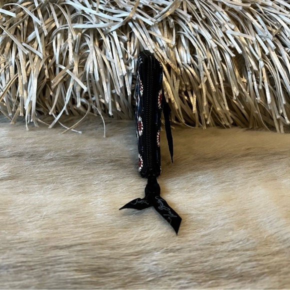 VERA BRADLEY Night Owl Zip Around Wallet Long Wristlet Navy Red Y2K 2008 - Picture 6 of 10